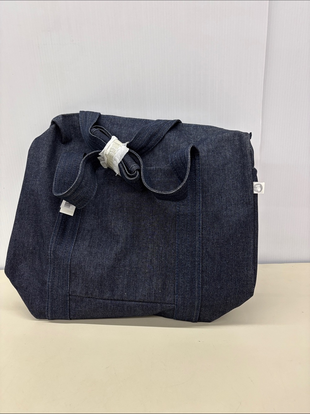 Men's Dark Blue Denim Tote Bag